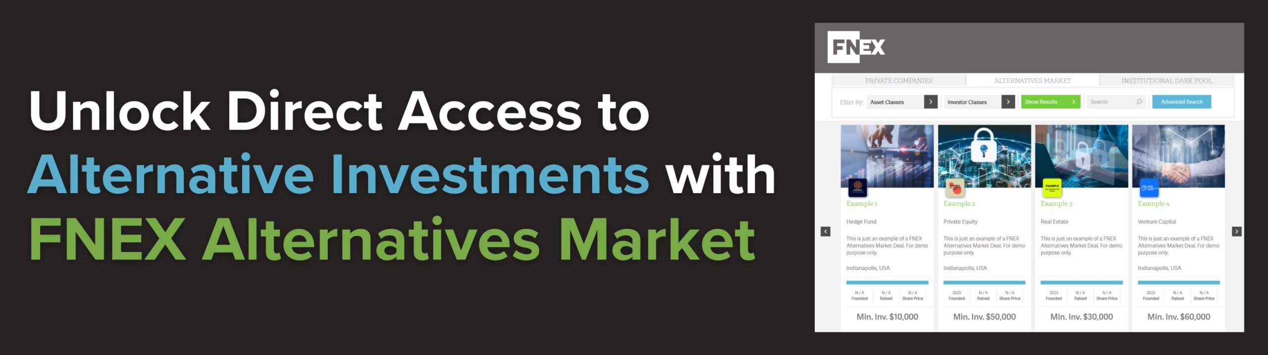 FNEX Alternatives Market — request access